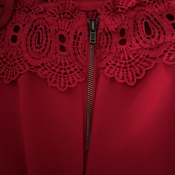 Juniors BCX Red Off-Shoulder Party Dress- Size 3 - Picture 4 of 5